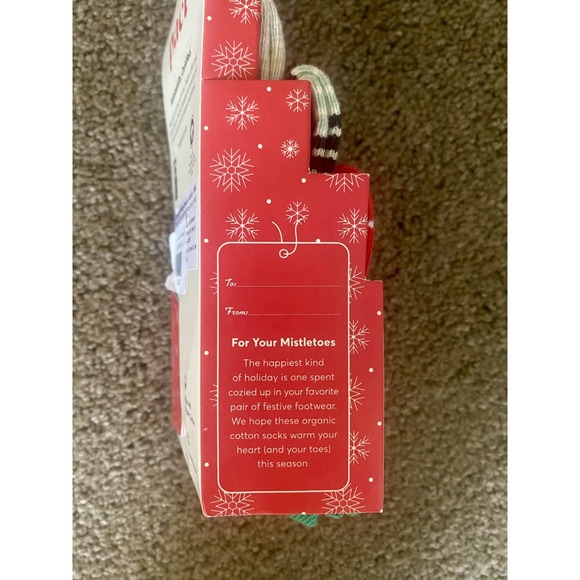 Pact Holiday Crew Socks Kids 4Y-8Y Multicolor Organic Cotton 3-Pack - Picture 5 of 5